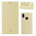 VILI DMX Cross Texture Card Holder Leather Stand Case for Huawei P Smart Z