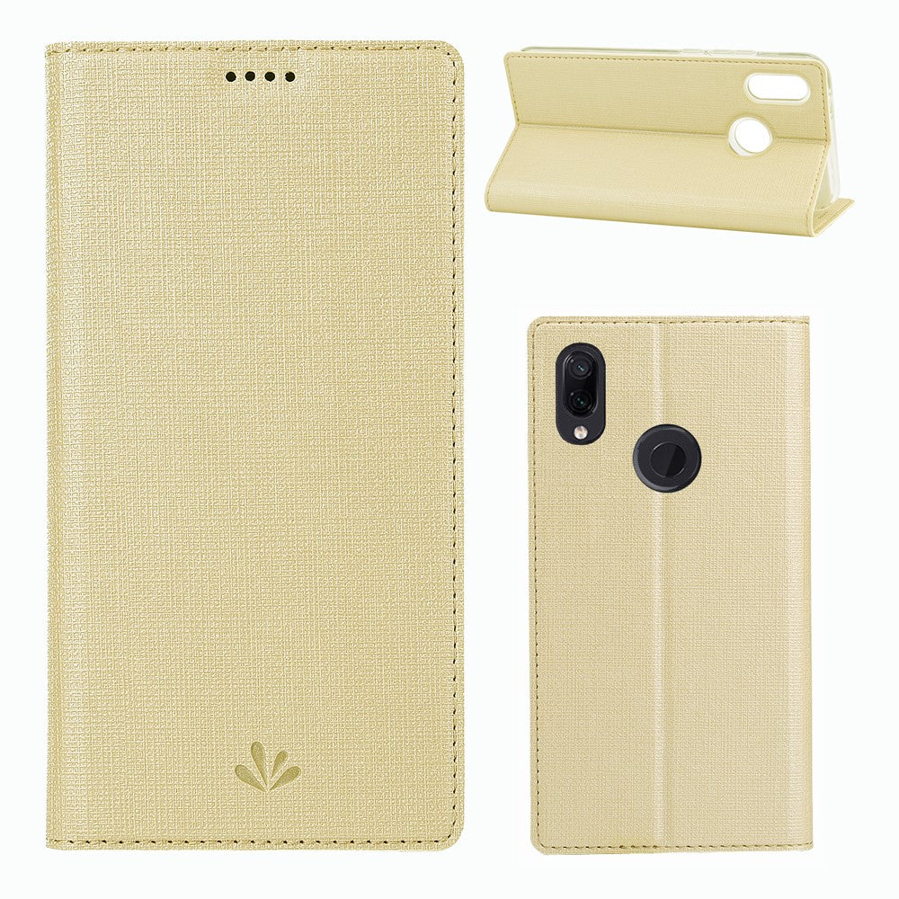 VILI DMX Cross Texture Card Holder Leather Stand Case for Huawei P Smart Z