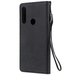 For Huawei Honor 9X (Global) /  P Smart Z / Y9 Prime 2019 / Enjoy 10 Plus Case Solid Color Leather Mobile Cover Wallet Stand with Strap