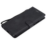 For Huawei Honor 9X (Global) /  P Smart Z / Y9 Prime 2019 / Enjoy 10 Plus Case Solid Color Leather Mobile Cover Wallet Stand with Strap
