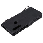 For Huawei Honor 9X (Global) /  P Smart Z / Y9 Prime 2019 / Enjoy 10 Plus Case Solid Color Leather Mobile Cover Wallet Stand with Strap