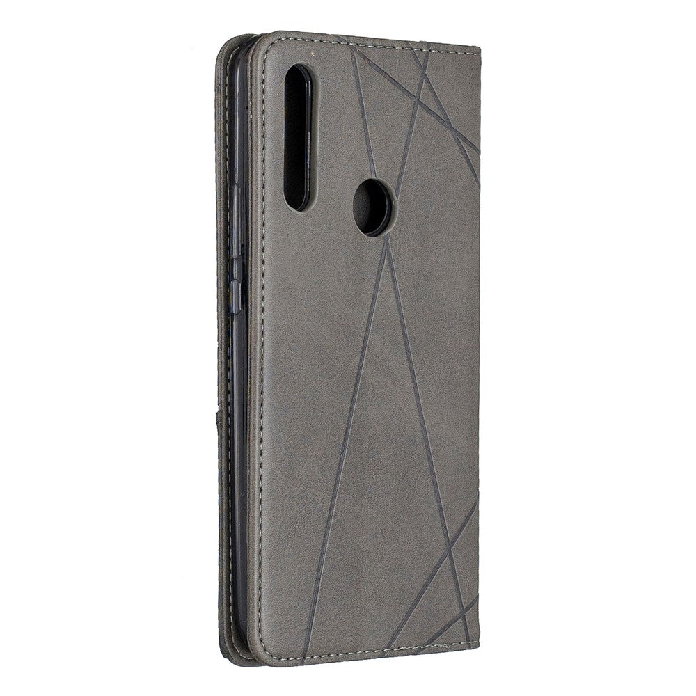 Geometric Pattern Leather Card Holder Protective Case for Huawei Honor 9X (Global) /  P Smart Z / Y9 Prime 2019 / Enjoy 10 Plus