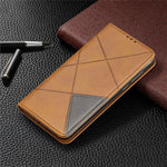 Geometric Pattern Leather Card Holder Case for Huawei Y5 (2019) / Honor 8S