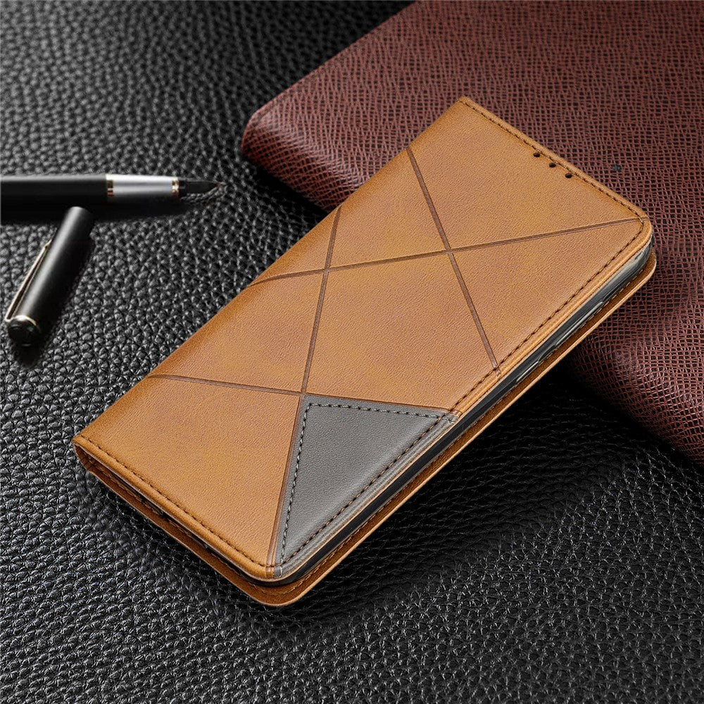 Geometric Pattern Leather Card Holder Case for Huawei Y5 (2019) / Honor 8S