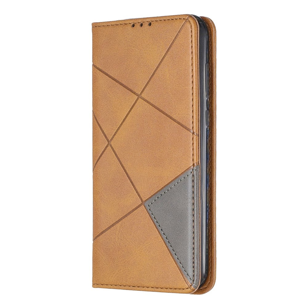 Geometric Pattern Leather Card Holder Case for Huawei Y5 (2019) / Honor 8S