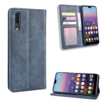 Retro PU-läder plånboksfodral till mobil med stativ till Huawei P20