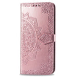 Embossed Mandala Flower Leather Wallet Phone Case for Huawei Honor 9X (Global)/ Y9 Prime 2019 / Enjoy 10 Plus