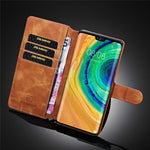 DG.MING Retro Style Plånboksfodral i Läder för Huawei Mate 30 Pro