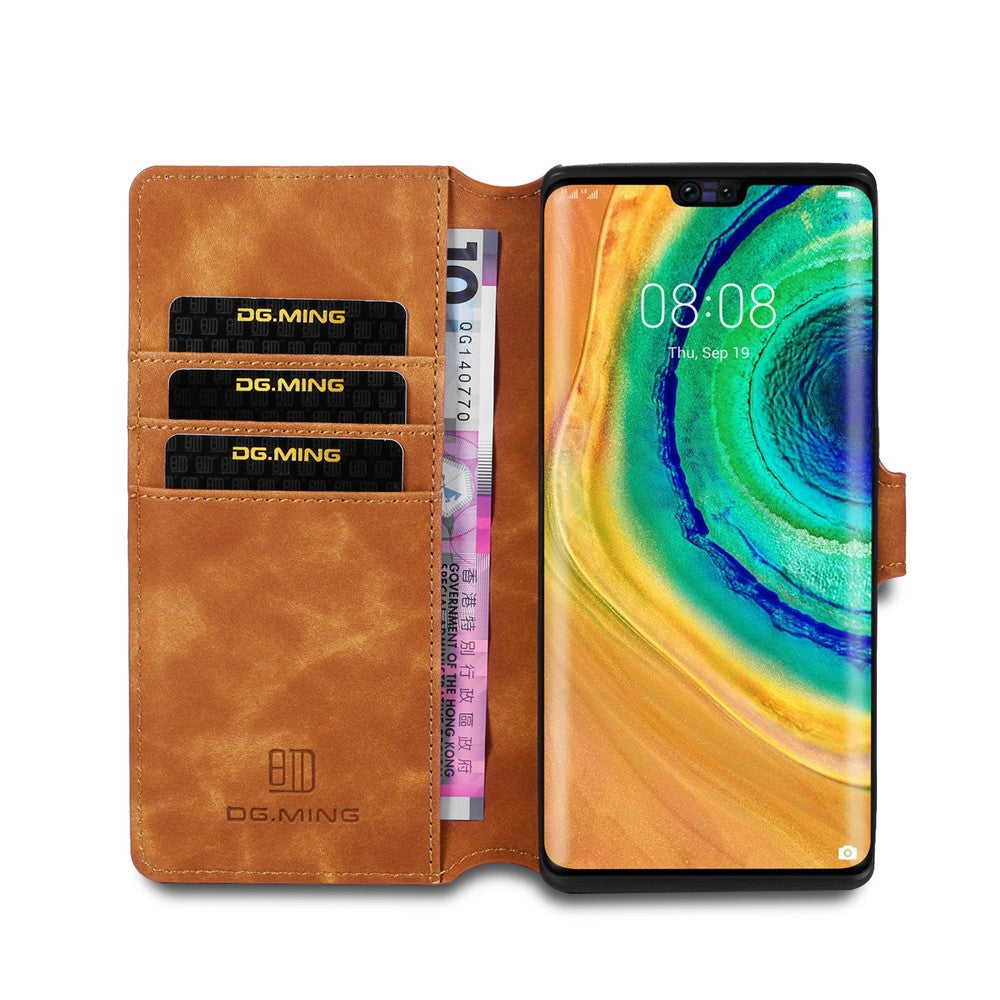 DG.MING Retro Style Plånboksfodral i Läder för Huawei Mate 30 Pro
