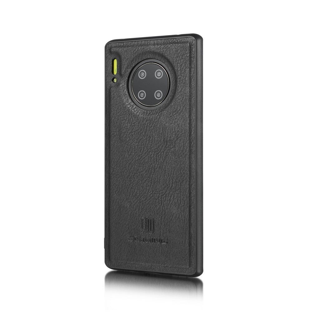DG.MING Avtagbart 2-i-1-plånboksfodral i splitterläder + PC-bakstycke för Huawei Mate 30 Pro