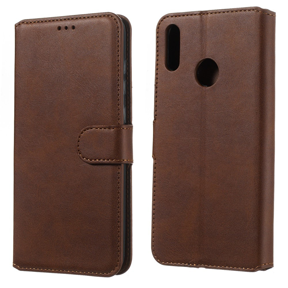 Classic Wallet Leather Stand Phone Protective Cover for Huawei Y7 (2019) / Enjoy 9 / Y7 Pro (2019)