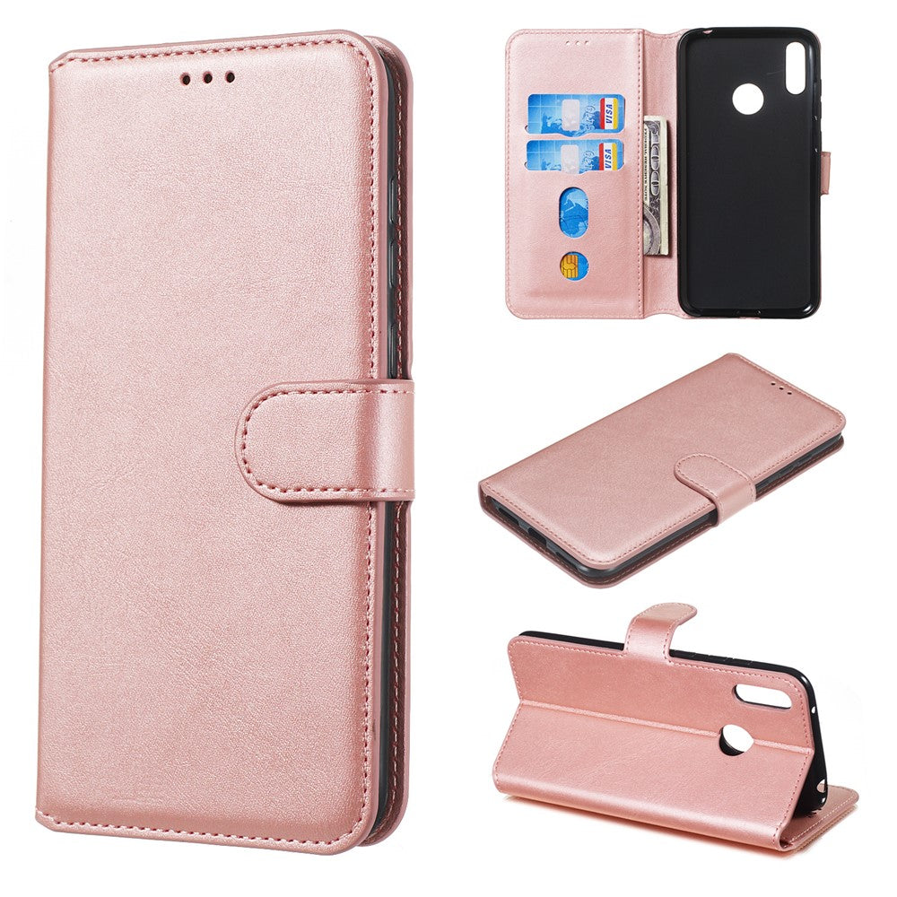 Classic Wallet Leather Stand Phone Protective Cover for Huawei Y7 (2019) / Enjoy 9 / Y7 Pro (2019)