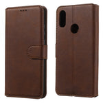 Classic Wallet Leather Stand Phone Protective Cover for Huawei Y6 (2019, with Fingerprint Sensor) / Honor 8A