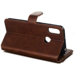 Classic Wallet Leather Stand Phone Protective Cover for Huawei Y6 (2019, with Fingerprint Sensor) / Honor 8A