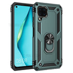 Med ringstöd Armor-skal PC TPU Combo-skydd för Huawei P40 lite/nova 6 SE/Nova 7i