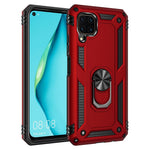 Med ringstöd Armor-skal PC TPU Combo-skydd för Huawei P40 lite/nova 6 SE/Nova 7i