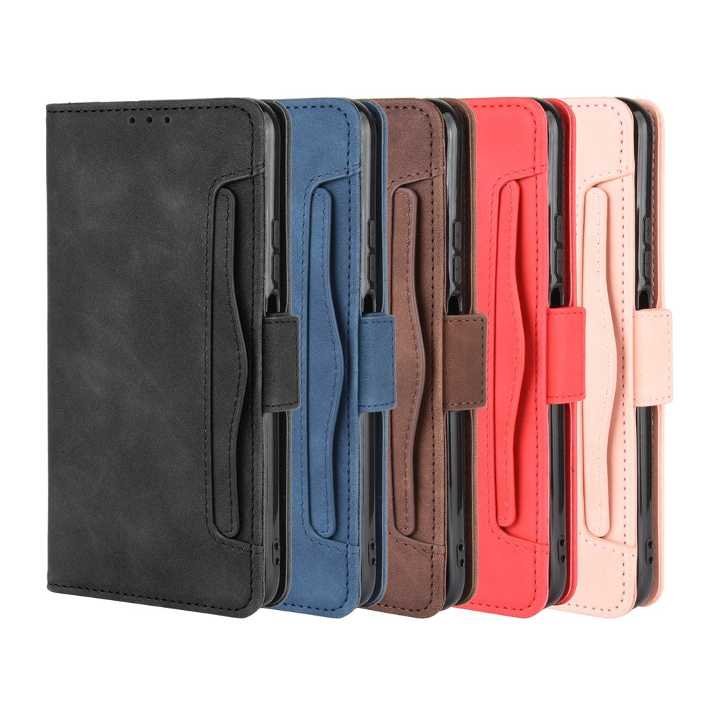 Läderfodral med flera kortfack och stativ för Huawei Y9s / Honor 9X Pro / P Smart Pro (2019) / Honor 9X (för Kina)