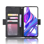 Läderfodral med flera kortfack och stativ för Huawei Y9s / Honor 9X Pro / P Smart Pro (2019) / Honor 9X (för Kina)
