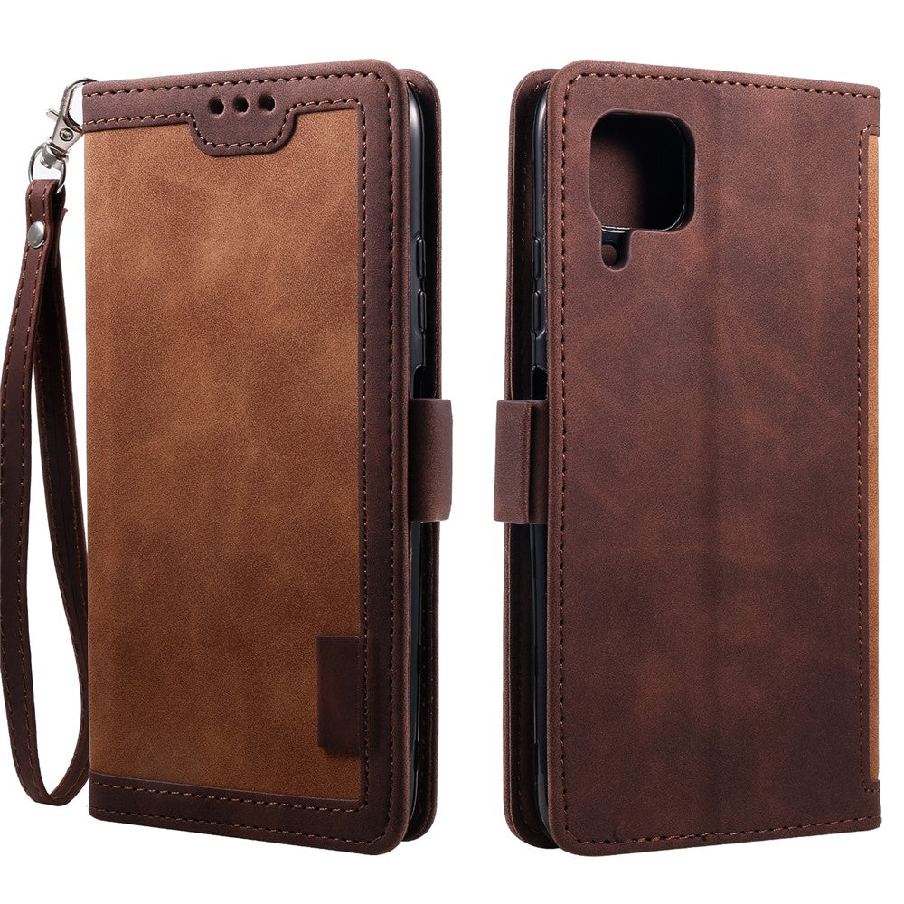Retro Style Splicing Leather Foldable Phone Case for Huawei P40 lite/nova 6 SE/Nova 7i