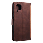Retro Style Splicing Leather Foldable Phone Case for Huawei P40 lite/nova 6 SE/Nova 7i