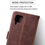 Retro Style Splicing Leather Foldable Phone Case for Huawei P40 lite/nova 6 SE/Nova 7i