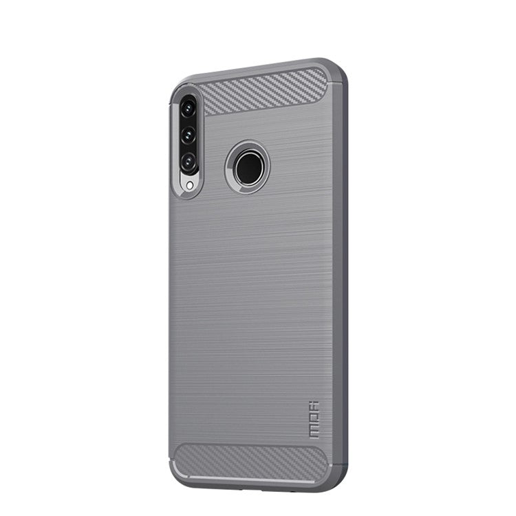 MOFI Borstad TPU Kolfiber Mobilmobilskal för Huawei P40 lite E/Honor 9C/Y7p