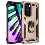 Ring Kickstand Armor-skal PC TPU Combo Mobilskal för Huawei P40 Pro