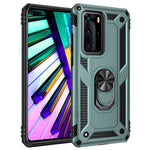 Ring Kickstand Armor-skal PC TPU Combo Mobilskal för Huawei P40 Pro