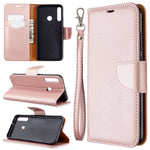 Litchi Skin Wallet Leather Phone Case with Strap for Huawei P40 lite E/Y7p/Honor 9C