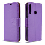 Litchi Skin Wallet Leather Phone Case with Strap for Huawei P40 lite E/Y7p/Honor 9C