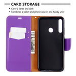 Litchi Skin Wallet Leather Phone Case with Strap for Huawei P40 lite E/Y7p/Honor 9C