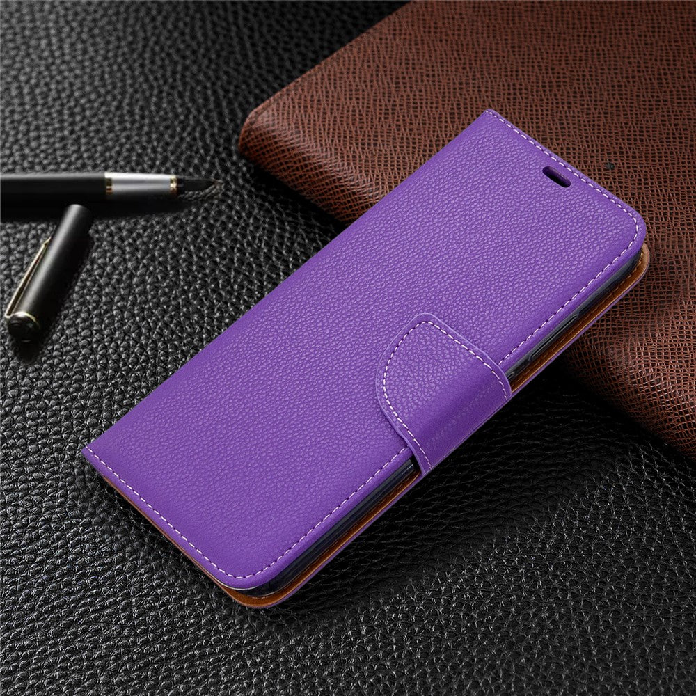 Litchi Skin Wallet Leather Phone Case with Strap for Huawei P40 lite E/Y7p/Honor 9C