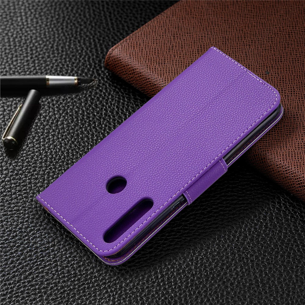 Litchi Skin Wallet Leather Phone Case with Strap for Huawei P40 lite E/Y7p/Honor 9C