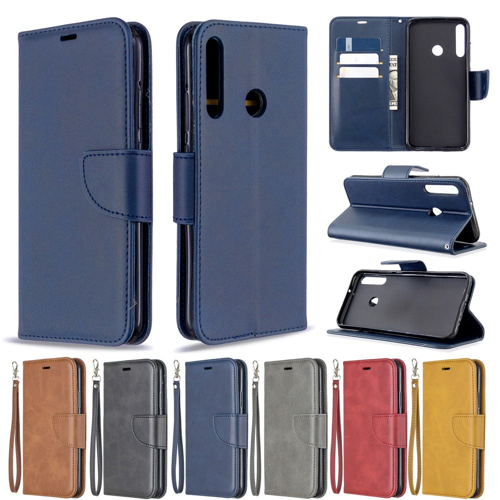 Plånboksfodral i läder för Huawei P40 lite E / Y7p