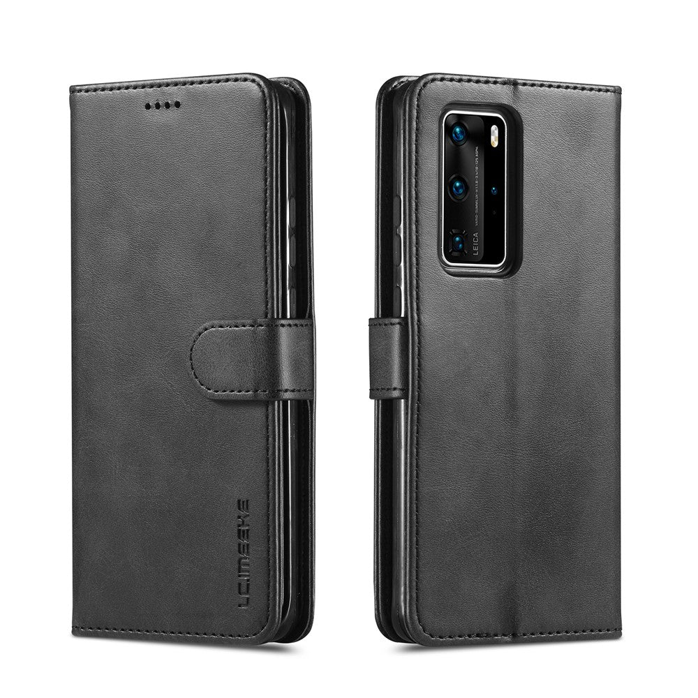 LC.IMEEKE Läderfodral med stativ till Huawei P40 Pro