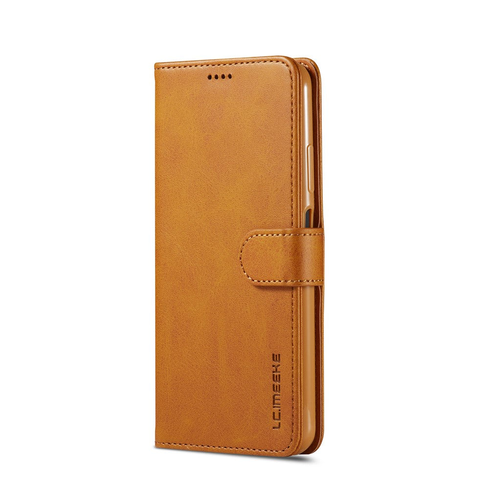 LC.IMEEKE Läderfodral för plånboksställ för Huawei P40 Lite/Nova 6 SE/Nova 7i