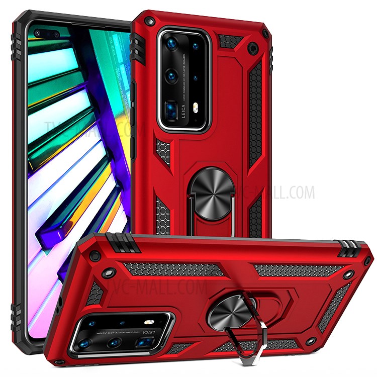 PC+TPU Combo Kickstand Armor Mobilskal för Huawei P40 Pro+
