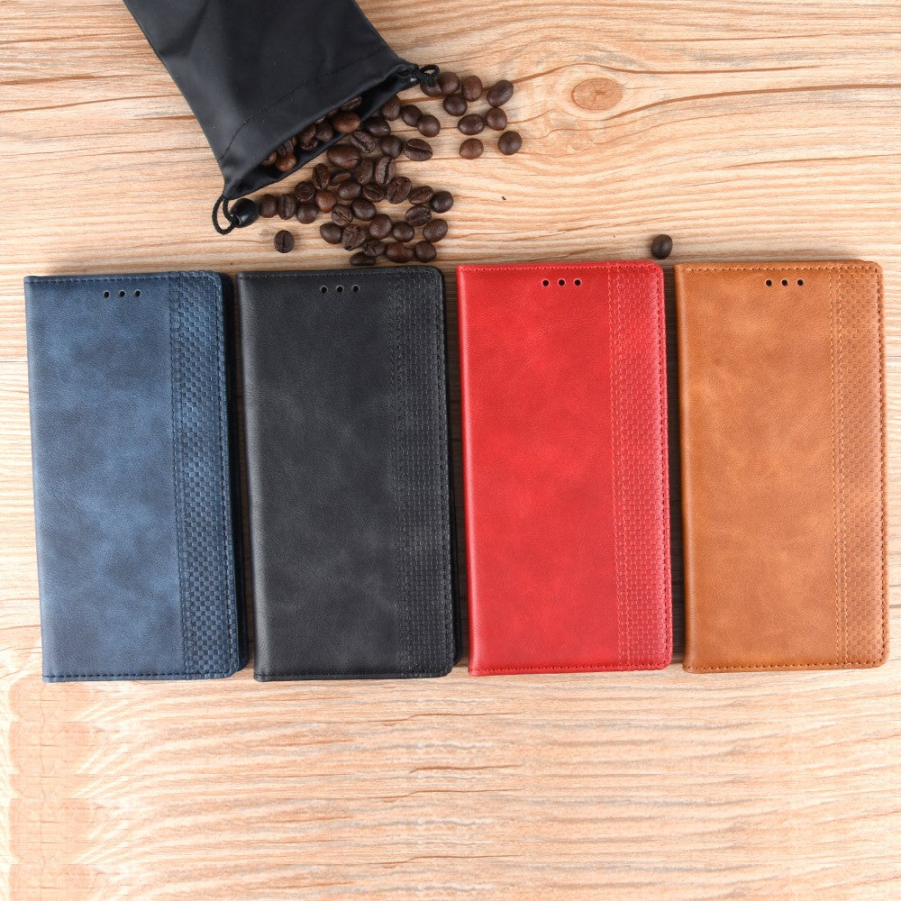 Auto-absorbed Retro Leather Flip Protective Cover for Huawei nova 7 SE/P40 lite 5G