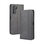 Auto-absorbed Retro Leather Flip Protective Cover for Huawei nova 7 SE/P40 lite 5G