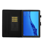 Glitter Powder Shiny Leather Smart Case with Card Slots for Huawei MediaPad M5 lite 10