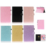 Glitter Powder Shiny Leather Smart Case with Card Slots for Huawei MediaPad M5 lite 10