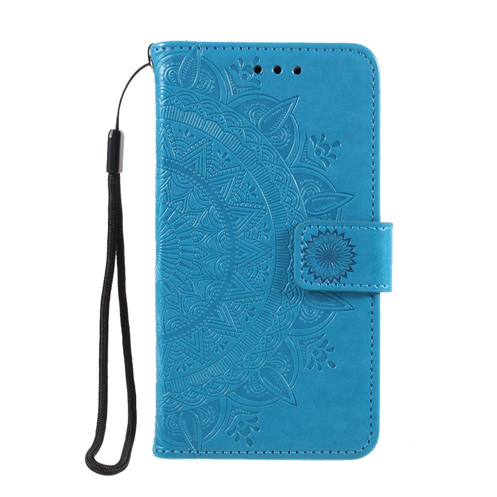 Präglat mandalamönster PU-läderskal för Huawei Y5p/Honor 9S