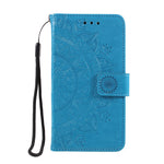 Imprinted Mandala Pattern PU Leather Cover for Huawei Y5p/Honor 9S