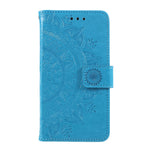 Imprinted Mandala Pattern PU Leather Cover for Huawei Y5p/Honor 9S