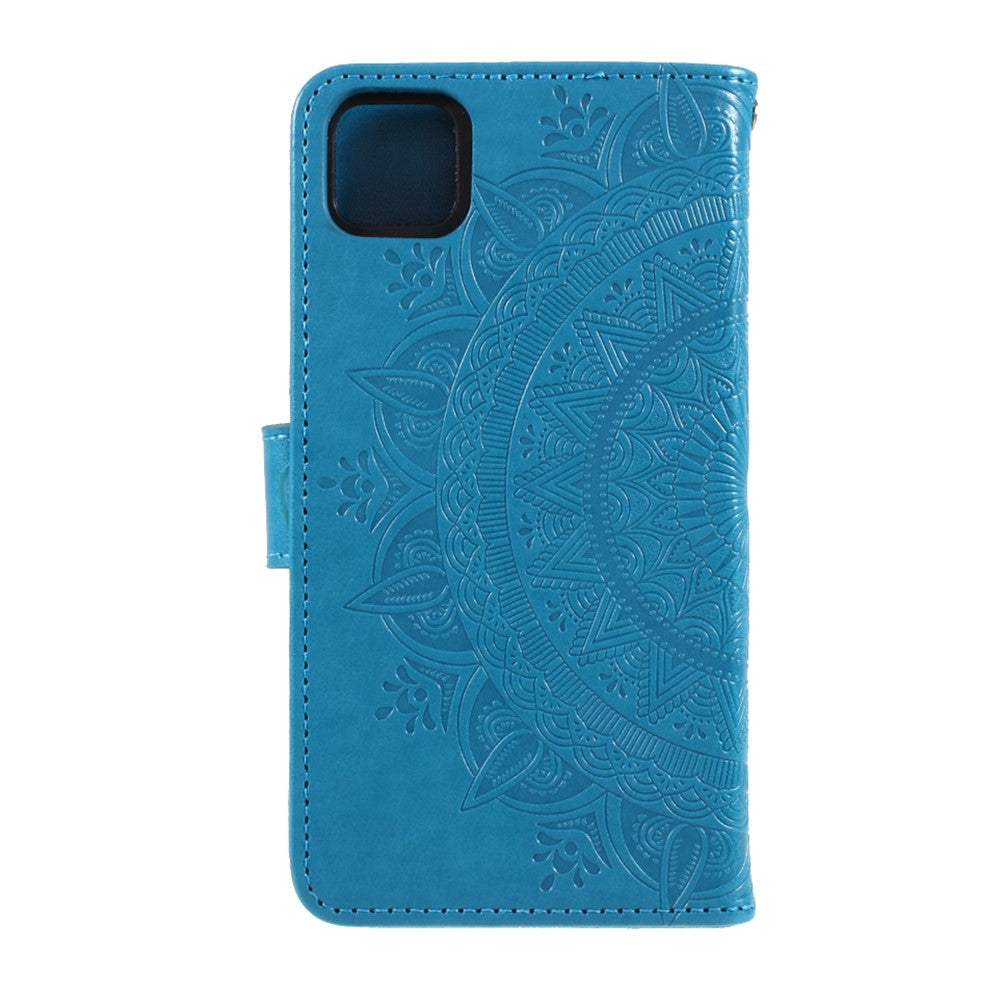 Imprinted Mandala Pattern PU Leather Cover for Huawei Y5p/Honor 9S