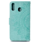 Imprint Flower Leather Phone Casing for Huawei Y6p