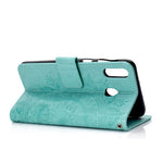 Imprint Flower Leather Phone Casing for Huawei Y6p