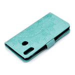 Imprint Flower Leather Phone Casing for Huawei Y6p