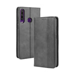 Auto-absorbed Vintage PU Leather Wallet Case Cover for Huawei Y6p