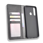 Auto-absorbed Vintage PU Leather Wallet Case Cover for Huawei Y6p